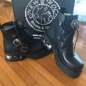 Zapatos de Plataforma Urban Punk de NEW ROCK con Suelas Gruesas